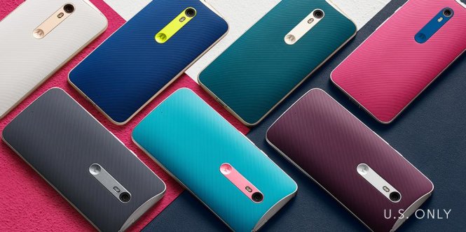 Các dạng mặt lưng và màu sắc tùy lựa chọn của người dùng cho Motorola Moto X Pure Edition 2015 - Ảnh: Android Police