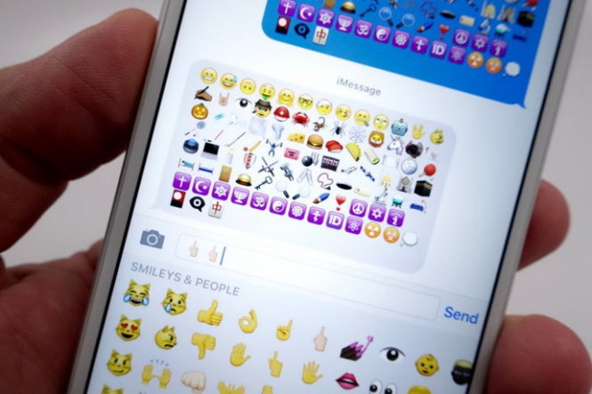 Bộ biểu tượng cảm xúc (emojis) mới trong bộ gõ được Apple giới thiệu qua iOS 9.1 - Ảnh: redmondpie