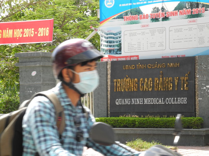 Trường CĐ Y tế Quảng Ninh là đơn vị đã ra thông báo tuyển sinh lớp điều dưỡng liên thông đại học chính quy liên kết với Trường ĐH Điều dưỡng Nam Định Ảnh: ĐỨC HIẾU