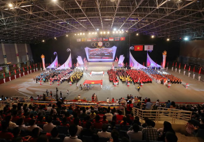 Cung điền kinh Hà Nội xây mất 500 tỉ đồng để tổ chức AIG 3 - Ảnh: Nam Khánh