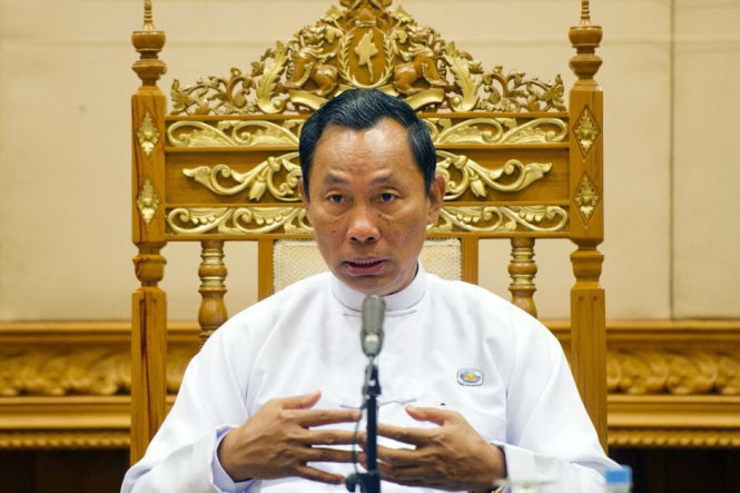 Ông U Htay Oo đang đối mặt thách thức lớn Ảnh: AFP