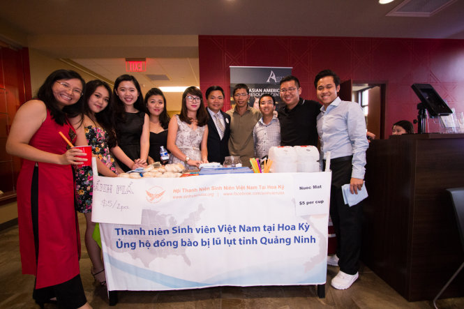 Du học sinh VN tham gia sự kiện Vòng tay nước Mỹ 3 (hoạt động thường niên do Hội Thanh niên sinh viên VN tại Hoa Kỳ tổ chức) diễn ra vào tháng 8-2015 ở thành phố Austin (tiểu bang Texas) - Ảnh: T.Anh