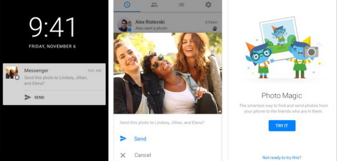 Tính năng nhận dạng khuôn mặt trong ảnh chụp Photo Magic của Facebook Messenger - Ảnh: Facebook