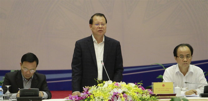 Phó thủ tướng Vũ Văn Ninh phát biểu tại hội nghị  Ảnh: V.V.T.