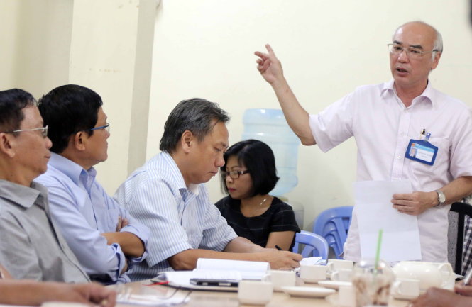 Giám đốc Sở VH-TT Phan Nguyễn Như Khuê tại cuộc họp thông báo nội dung kết luận thanh tra - Ảnh: N.K.