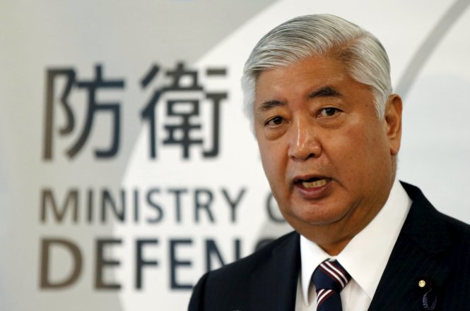 Bộ trưởng quốc phòng Nhật Bản Gen Nakatani - Ảnh: Reuters
