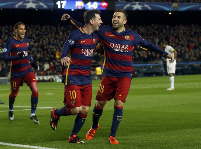 Messi (10) đã ghi bàn trở lại - Ảnh: Reuters