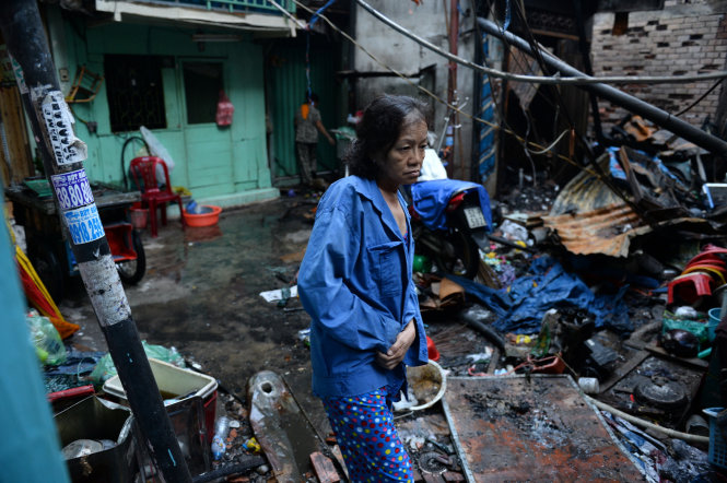 Xóm nghèo tan hoang - Ảnh: Thuận Thắng