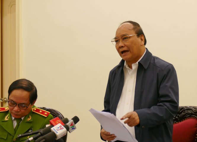 Phó thủ tướng Nguyễn Xuân Phúc - Ảnh: Lê KIên