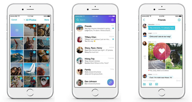 Yahoo Messenger phiên bản iOS trên iPhone - Ảnh: Yahoo!