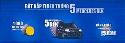 Bật Nắp Tiger Trúng 5 Mercedes Glk