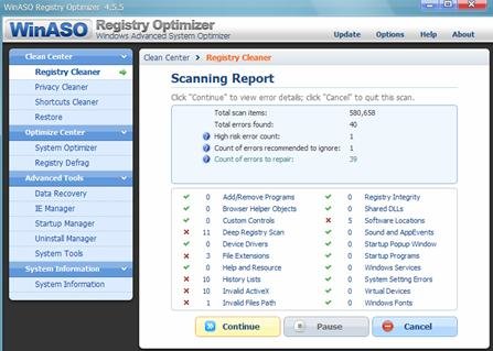 Winaso Registry Optimizer: tối ưu hệ thống toàn diện - Tuổi Trẻ Online