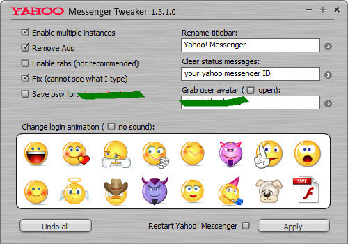 8 tùy chỉnh cho Yahoo! Messenger