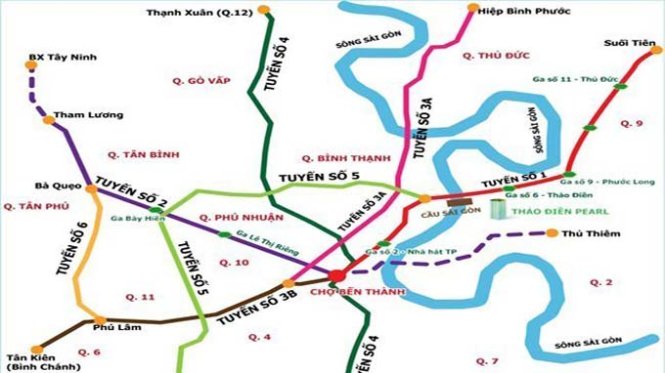 Xây dựng tuyến Metro số 5 TP.HCM đang được triển khai nhanh chóng để giảm thiểu áp lực giao thông của thành phố đông đúc. Công trình sẽ chạy dọc theo đường Điện Biên Phủ với tổng chiều dài 23,83km kết nối các quận tại 9 bến xe tính từ Ga Sài Gòn đến trạm Bảy Hiền tại quận Tân Bình.