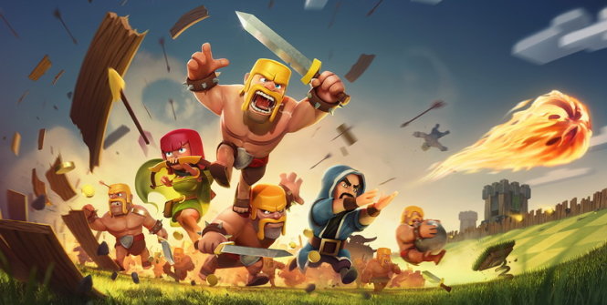 Game di động Clash of Clans thu hoạch nhiều triệu USD cho nhà phát hành Supercell trong năm qua - Ảnh: Supercell