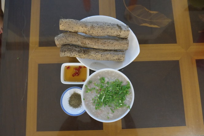 Cháo củ mài - Ảnh: N.T.Hải