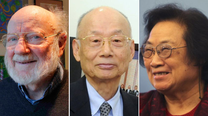 Từ trái qua: Ông William C. Campbell, Ông Satoshi Omura và Bà Tu Youyou - Ảnh: Reuters