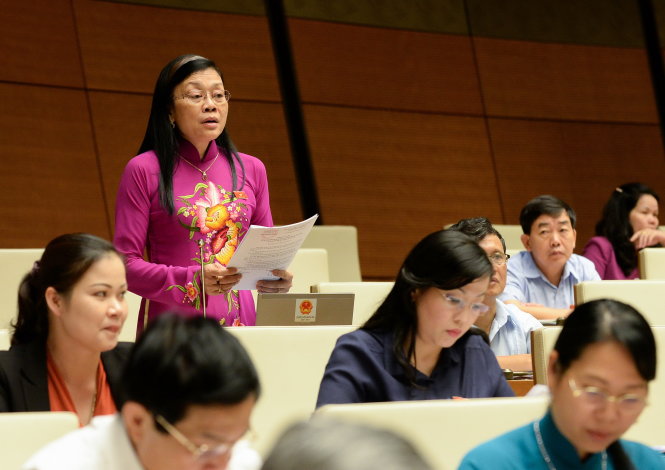 Đại biểu Lê Minh Hiền (Khánh Hòa) - Ảnh: Việt Dũng