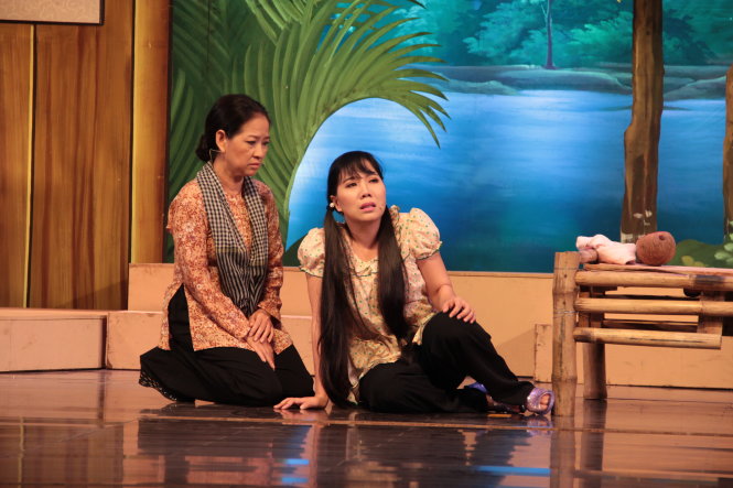 Cảnh trong vở Cơn mê cuối cùng - Ảnh: Nguyễn Lộc