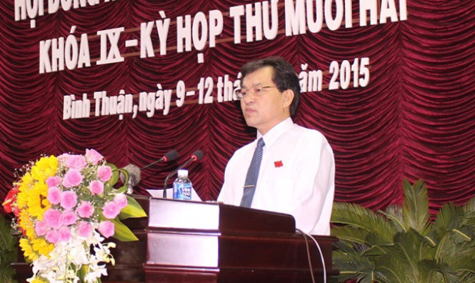 Ông Nguyễn Ngọc Hai-chủ tịch UBND tỉnh Bình Thuận nhiệm kỳ 2011-2016 - Ảnh: Th.Trí