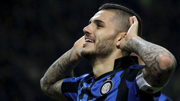 Mauro Icardi ăn mừng bàn thắng trong màu áo Inter Milan - Ảnh: Reuters