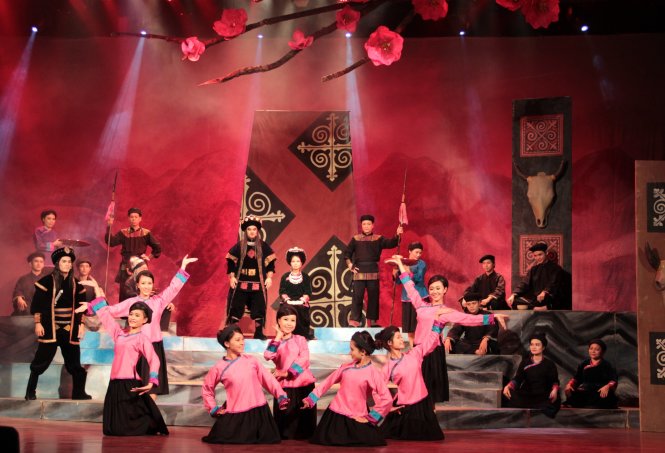 Vở Chuyện tình Khau Vai - Ảnh: Nguyễn Lộc