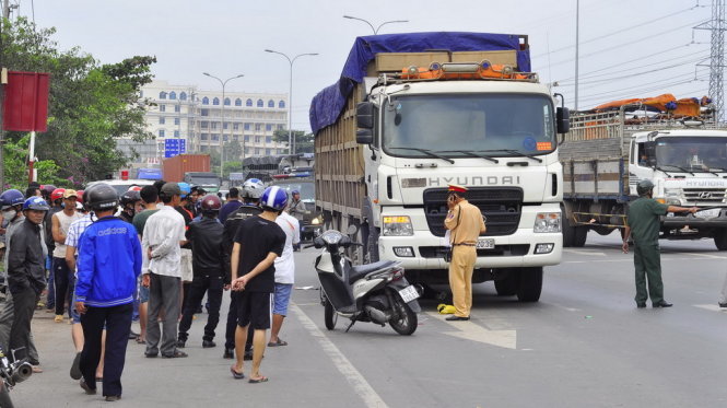 Hiện trường vụ tai nạn - Ảnh: Đức Trong