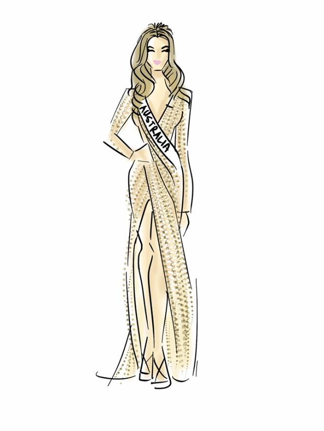 Trang phục dạ hội của Top 10 Miss Universe - Tuổi Trẻ Online