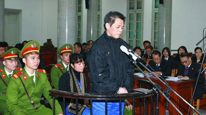 Bị cáo Phạm Thanh Tân, nguyên tổng giám đốc Agribank - Ảnh: TTXVN