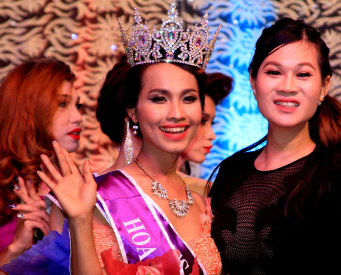 Hy Sa B (24 tuổi, An Giang) đã giành vương miện hoa hậu trong cuộc thi Miss beauty 2015 - Ảnh: Minh Huyền