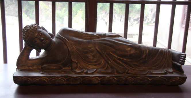 Tượng Phật Thích ca cuối thế kỷ 19 – đầu thế kỷ 20. Ảnh: PHAN THÀNH
