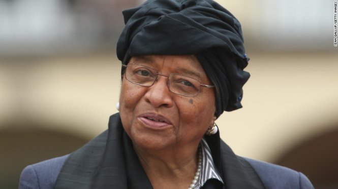 Tổng thống Liberia, bà Ellen Johnson Sirleaf - Ảnh: CNN