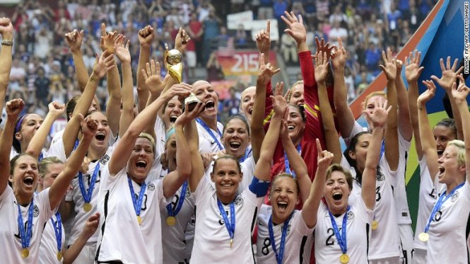 Đội tuyển bóng đá nữ của Mỹ - Ảnh: CNN