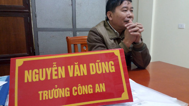 Ông Nguyễn Văn Dũng, Trưởng công an xã Nghi Phú đương nhiệm.