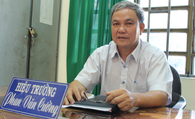 Ông Phan Văn Cường, hiệu trưởng trường THCS Tân Đông Hiệp (thị xã Dĩ An, Bình Dương) - Ảnh: Thương Hoàng