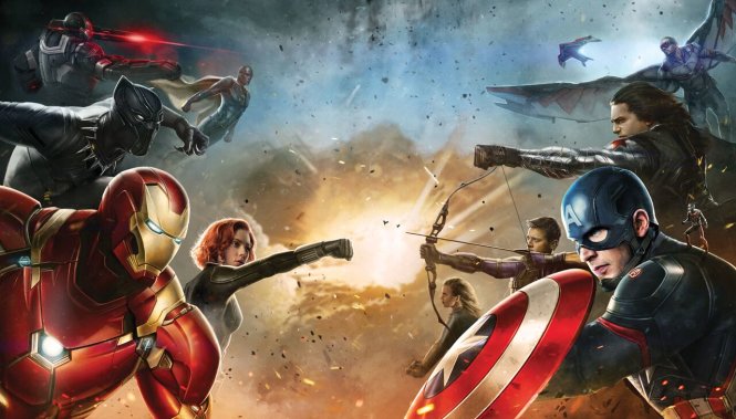 Các siêu anh hùng của Marvel đối đầu nhau trong Civil war - Ảnh: Marvel