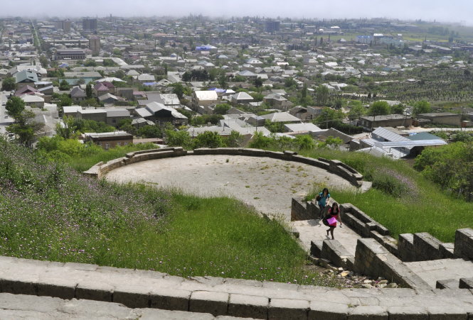 Pháo đài cổ Naryn-Kala, nơi xảy ra vụ xả súng - Ảnh: Reuters