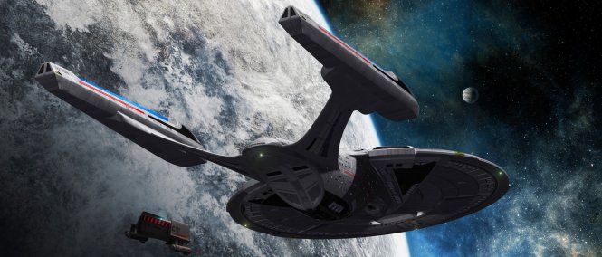 Phi thuyền Enterprise sẽ tiếp tục phiêu lưu trong vũ trụ với Strar trek beyond - Ảnh: The Atlantic