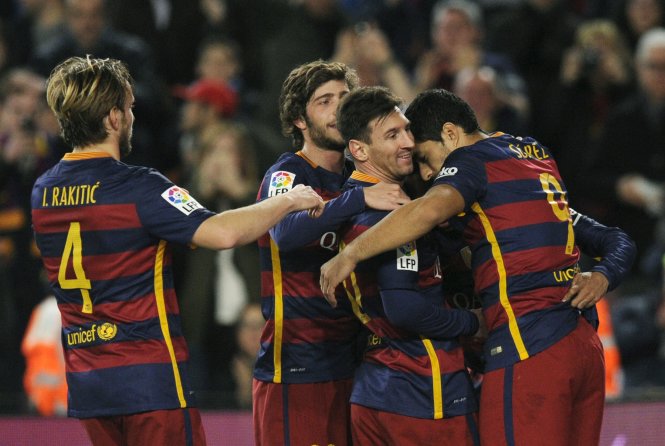 Các cầu thủ Barca đang trong giai đoạn sung mãn nhất - Ảnh: Reuters