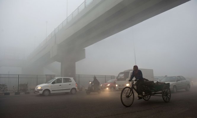 Chất được không khí ở Delhi bị xếp hạng “rất tệ” - Ảnh: AFP