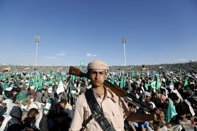 Lực lượng Houthi được Iran chống lưng ở Yemen - Ảnh: Reuters