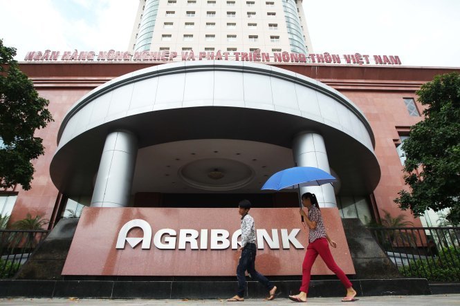 Trụ sở chính của Ngân hàng Nông nghiệp và phát triển nông thôn Việt Nam (Agribank) ở Hà Nội - Ảnh: Nguyễn Khánh