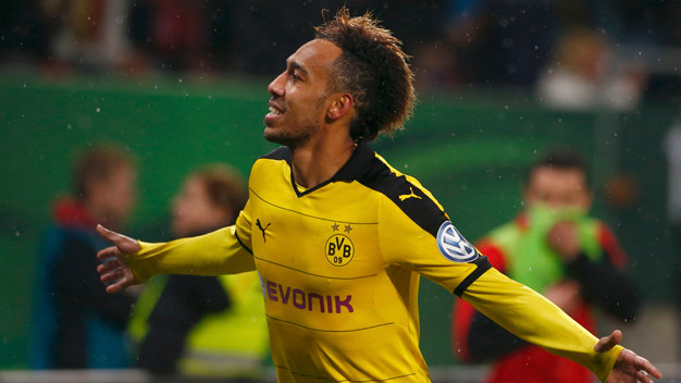 Aubameyang trong màu áo Dortmund - Ảnh: Reuters