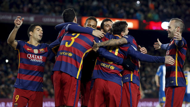 Các cầu thủ Barcelona - Ảnh: Reuters