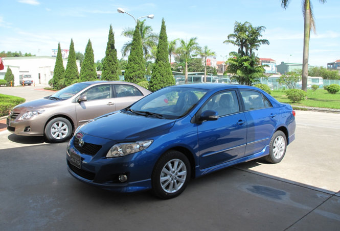 Với dòng xe Corolla sản xuất tại Việt Nam có 12.611 xe thuộc diện triệu hồi - Ảnh: T.Phùng
