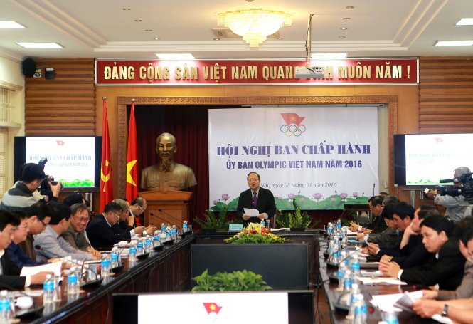 Bộ trưởng Hoàng Tuấn Anh phát biểu tại hội nghị - Ảnh: Nam Khánh