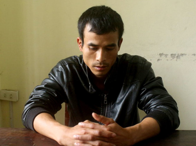 Nghi can Nguyễn Văn Hà (32 tuổi) tại cơ quan điều tra - Ảnh: Công an Hải Dương cung cấp