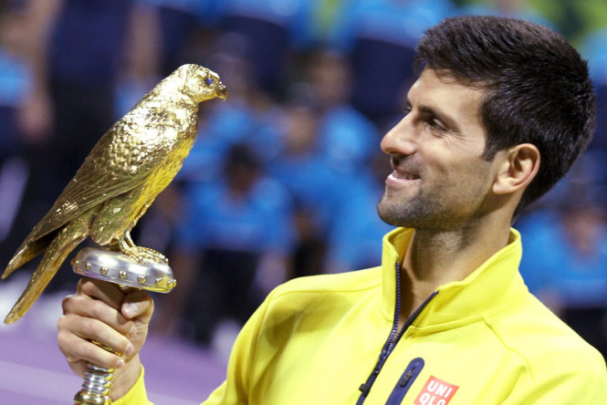 Djokovic khởi đầu năm 2016 khá ấn tượng khi vô địch Giải Qatar mở rộng mà không để thua ván nào - Ảnh: Reuters