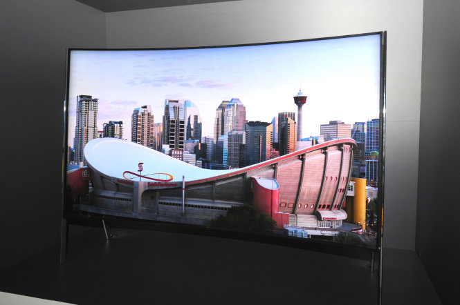 TV chuẩn 8K Samsung giới thiệu tại CES 2016 - Ảnh: Engadget