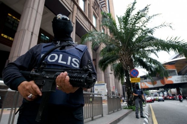 Cảnh sát bảo đảm an ninh ở thủ đô Kuala Lumpur (Malaysia). Ảnh: AFP